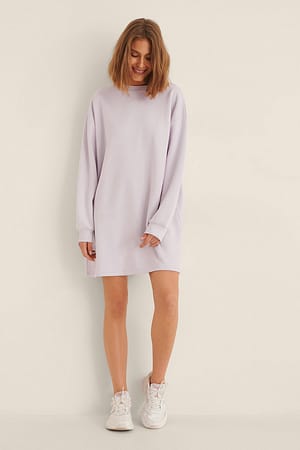 Light Lilac Robe sweatshirt oversize bio