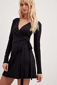 Black Robe portefeuille courte à nouer recyclée