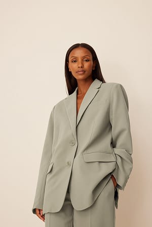 Sage Blazer surdimensionné