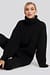 Oversized High Neck Long Knitted sweater