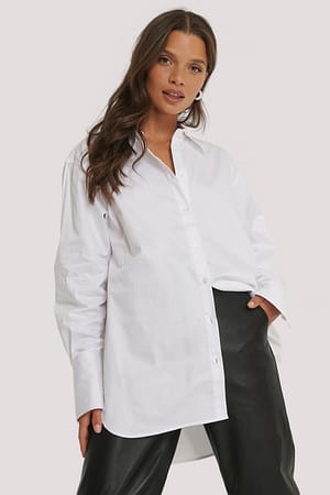 White Chemise en coton classique