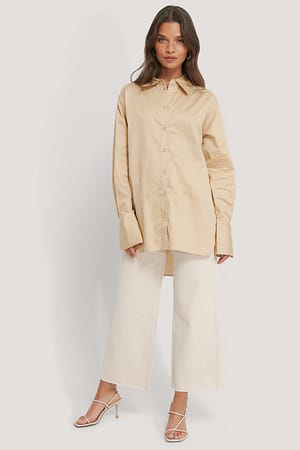 Sand Chemise en coton classique