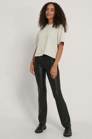 Dusty Light Beige Tee-Shirt Surdimensionné