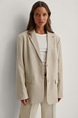 Sand Blazer oversize en sergé