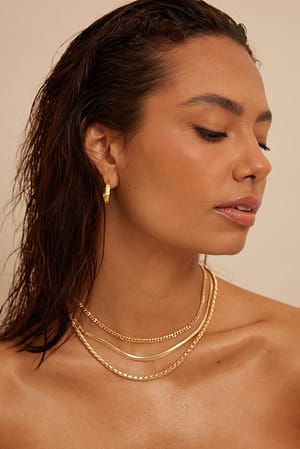 Gold Lot de 3 colliers