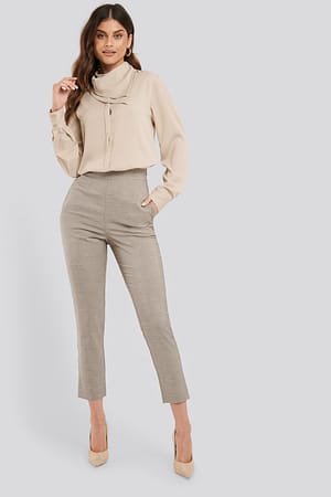 Check NA-KD Classic Plaid Suit Pants