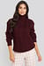 Polo Neck Cable Knitted Sweater
