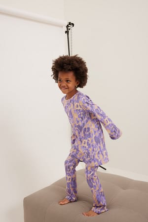 Lilac Print Tunique imprimée