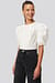 Puff Shoulder Short Sleeve Blouse
