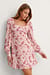 Robe En Satin À Manches Bouffantes