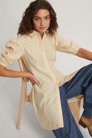 Brown/Beige Robe chemise
