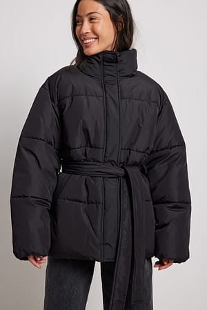 Black Veste courte matelassée