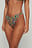 Culotte de bikini recyclée avec liens sur les bords