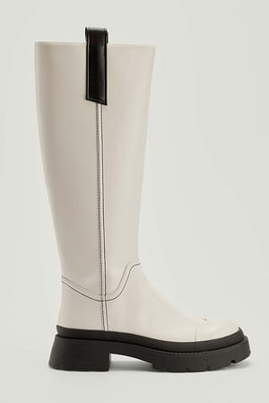 Offwhite Bottes recyclées avec détail sur la tige