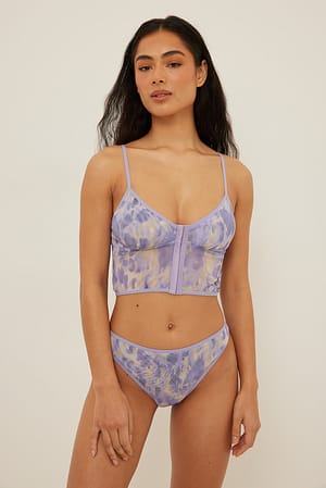 Lilac Print Culotte maille