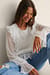 Blouse à volants multiples recyclée Dobby