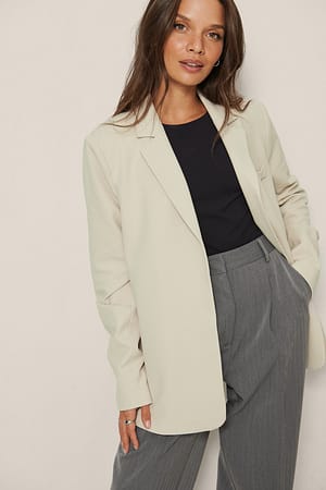 Offwhite Blazer à fentes latérales en matière recyclée