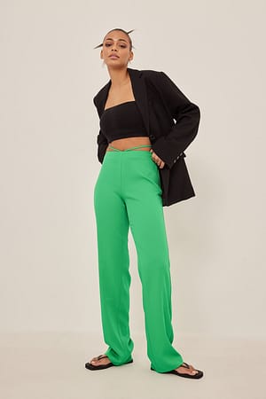 Strong Green Pantalon à nouer à la taille