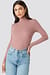 Ribbed Polo Babylock Top