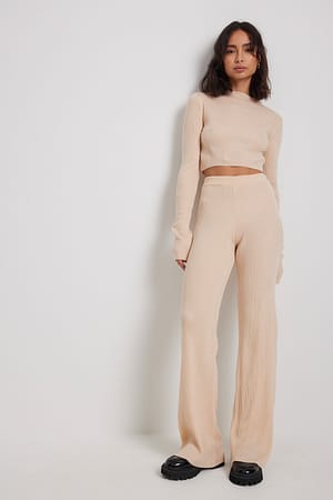 Offwhite Pantalon côtelé avec bande à la taille