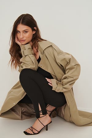 Black NA-KD Pantalon À Fermeture Éclair