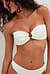 Haut de bikini bandeau avec anneau