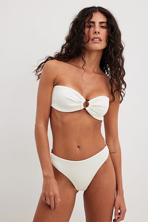 Offwhite Culotte de bikini avec anneau