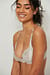 Soutien-gorge à bord satiné à lacets