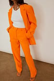 Bright Orange Blazer oversize recyclé à épaules saillantes