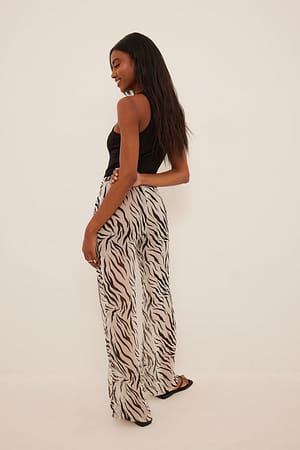 Black Zebra Pantalon imprimé