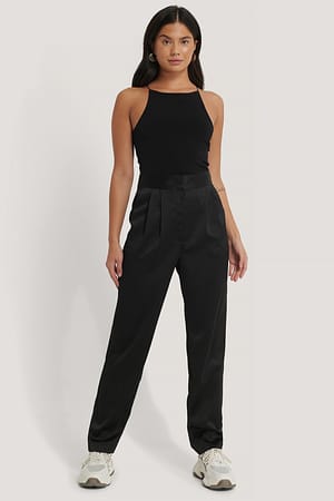 Black NA-KD Trend Pantalon Fuselé