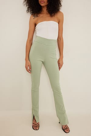 Olive Pantalon slim super stretch