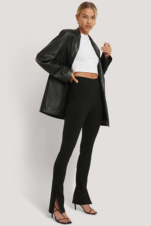 Black NA-KD Trend Pantalon slim super stretch