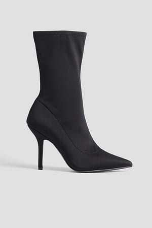 Black Bottes chaussette