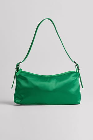 Strong Green Sac baguette en satin doux