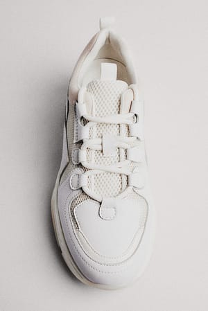 White Baskets chunky à profil pointu