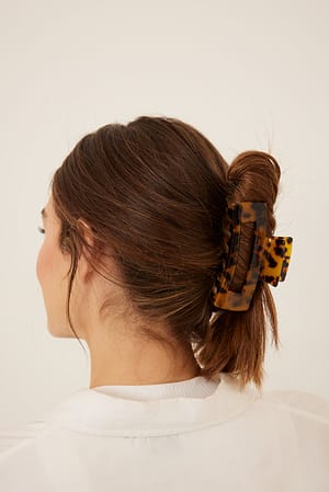 Tortois Grande pince à cheveux carrée