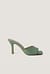 Squared Toe Stiletto Mules