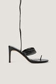 Black Sandales Talons Hauts