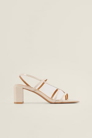 Offwhite Chaussures À Talons Carrés À Lanières