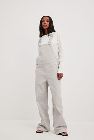 Stripe Combinaison rayée en denim