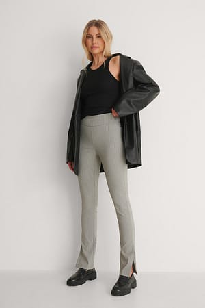 Grey Stripe Pantalon