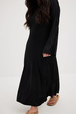 Black Robe maxi structurée