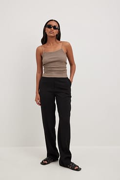 Structured Spaghetti Strap Top Outfit