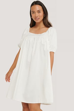 White NA-KD Boho Robe À Structure