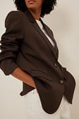 Brown Blazer oversize habillé