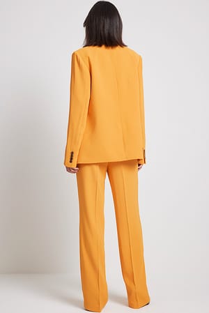 Orange Blazer cintré coupe standard