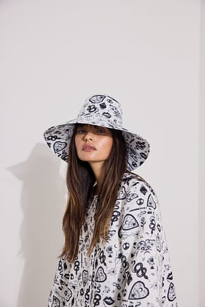 Tattoo Print White Chapeau The Tattoo