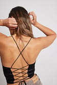 Black Haut satin