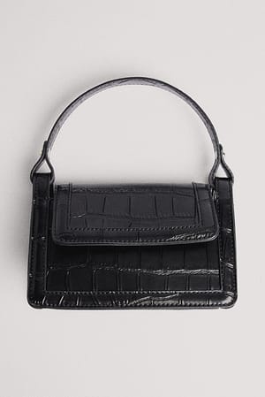 Black Sac bandoulière avec poignée
